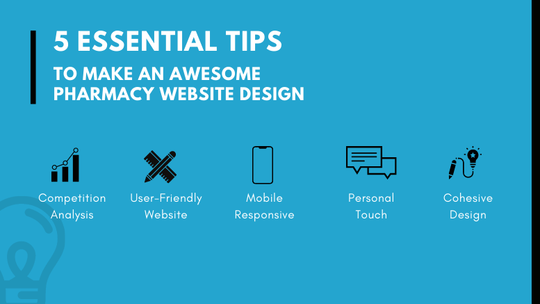5 Essential tips to make an awesome pharmacy website design
